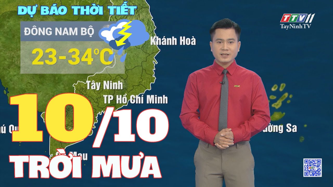 Bản tin thời tiết 10-10-2024 | TayNinhTVENT